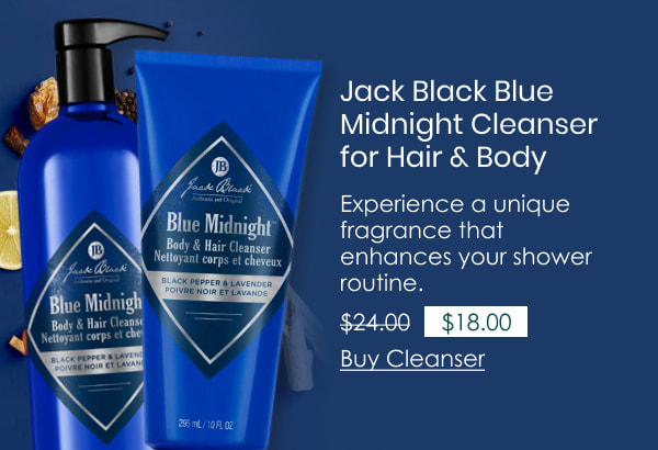 Jack Black Blue Midnight Cleanser for Hair & Body