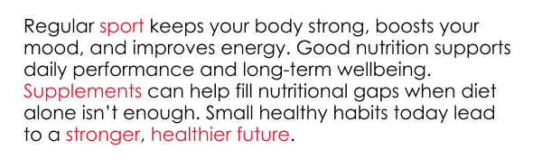 Supplements Can Help
