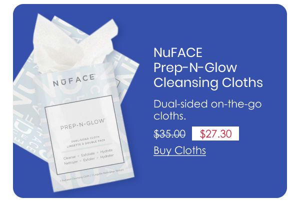 NuFACE Prep-N-Glow Cleansing Cloths (20-Pk)