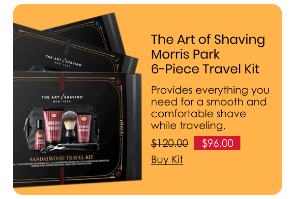 The Art of Shaving Morris Park 6-Piece Travel Kit