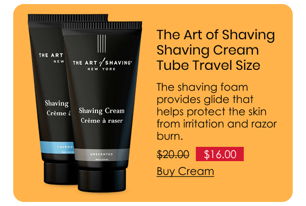 The Art of Shaving Shaving Cream Tube Travel Size - 2.5oz