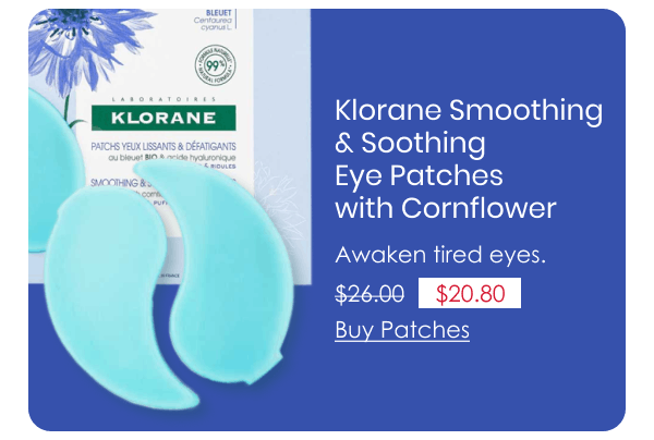 Klorane Smoothing & Soothing Eye Patches with Cornflower