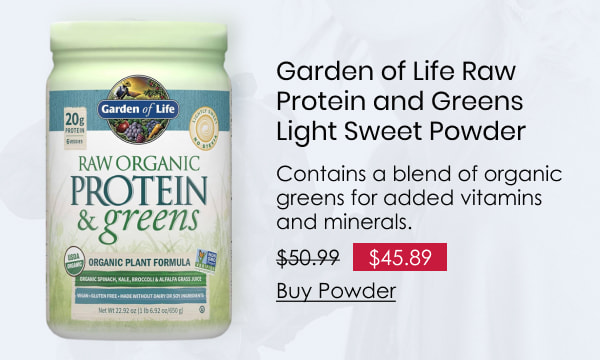 Garden of Life Raw Protein and Greens Light Sweet Powder
