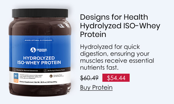 Designs for Health Hydrolyzed ISO-Whey Protein