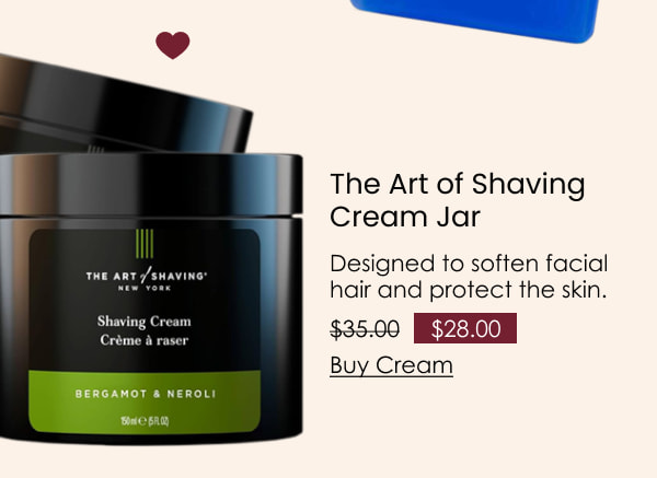 The Art of Shaving Cream Jar