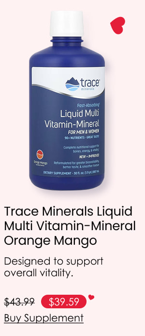 Trace Minerals Liquid Multi Vitamin-Mineral Orange Mango