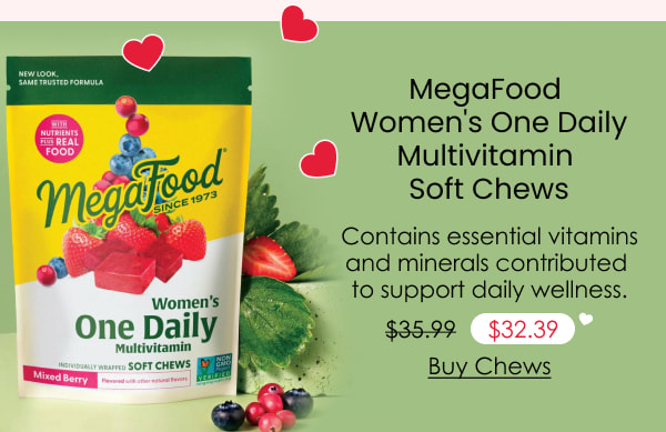 MegaFood Women's One Daily Multivitamin Soft Chews - Mixed Berry Flavor