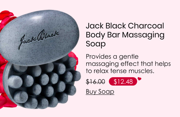 Jack Black Charcoal Body Bar Massaging Soap