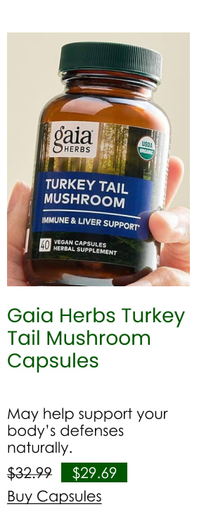 Gaia Herbs Turkey Tail Mushroom Capsules