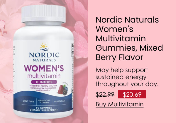 Nordic Naturals Women's Multivitamin Gummies, Mixed Berry Flavor