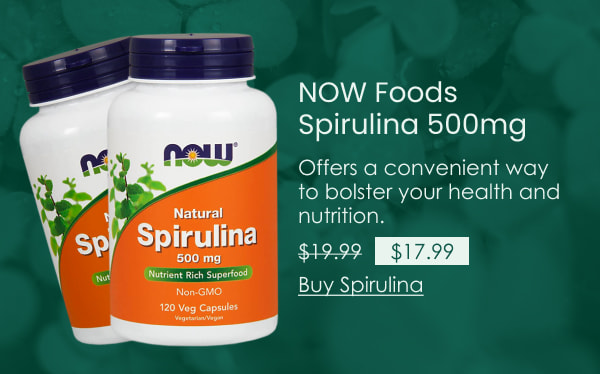 NOW Foods Spirulina 500mg