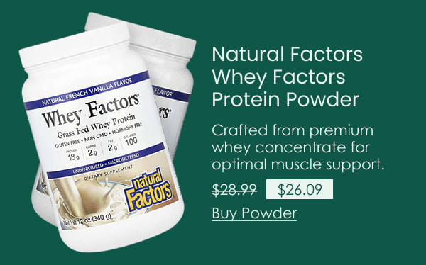 Natural Factors Whey Factors Protein Powder - French Vanilla