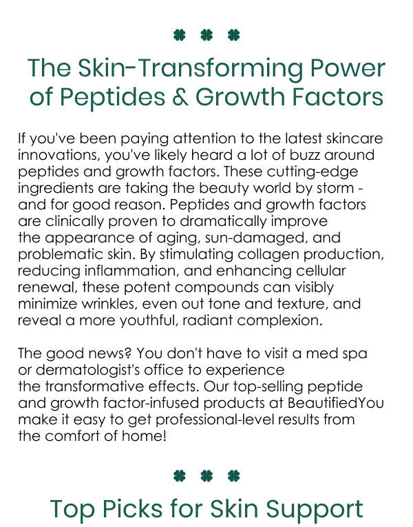 The Skin-Transforming Power of Peptides & Growth Factors