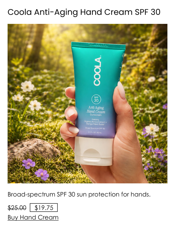 Coola Anti-Aging Hand Cream SPF 30