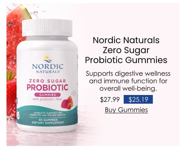 Nordic Naturals Zero Sugar Probiotic Gummies