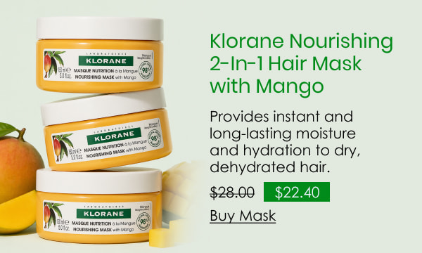 Klorane Nourishing 2-In-1 Hair Mask with Mango