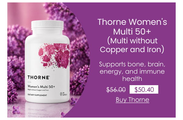 Thorne Women's Multi 50+ (Multi without Copper and Iron) - 180 Capsules