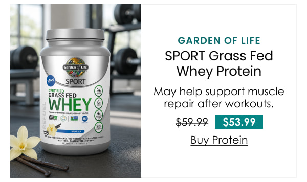 Garden of Life SPORT Grass Fed Whey Protein - Vanilla
