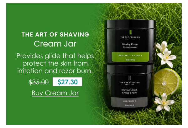 The Art of Shaving Cream Jar