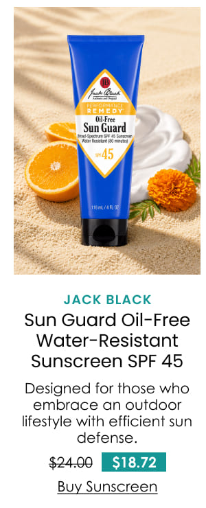 Jack Black Sun Guard Oil-Free Water-Resistant Sunscreen SPF 45