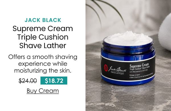 Jack Black Supreme Cream Triple Cushion Shave Lather