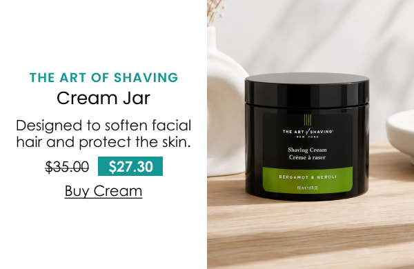 The Art of Shaving Cream Jar
