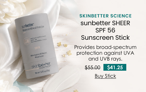 Skinbetter Science sunbetter SHEER SPF 56 Sunscreen Stick