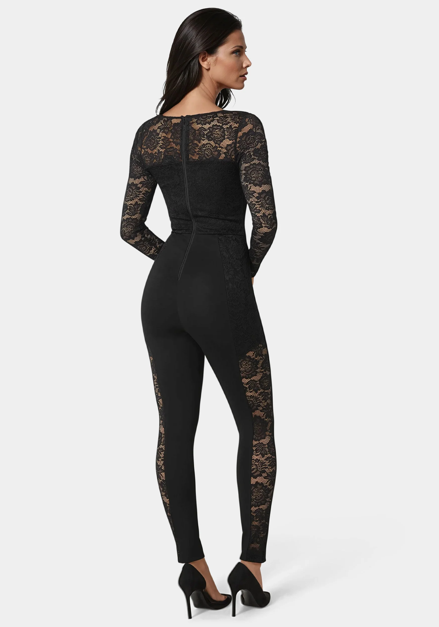Image of Lace Combo Catsuit