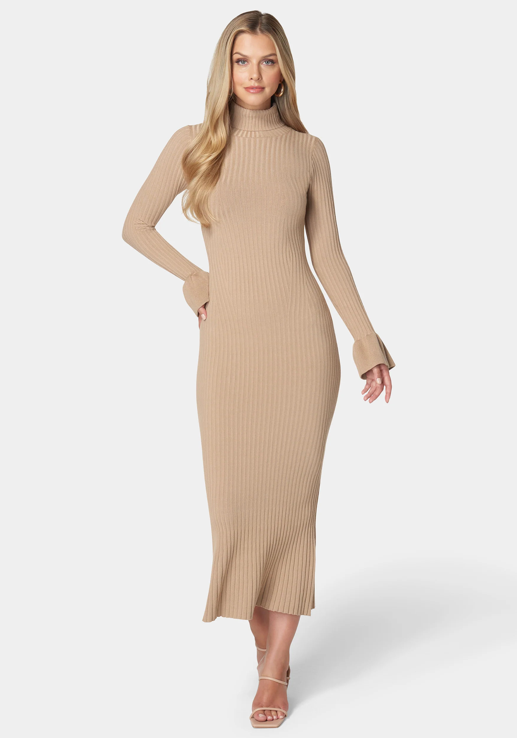 Image of Bell Sleeve Sweater Dress
