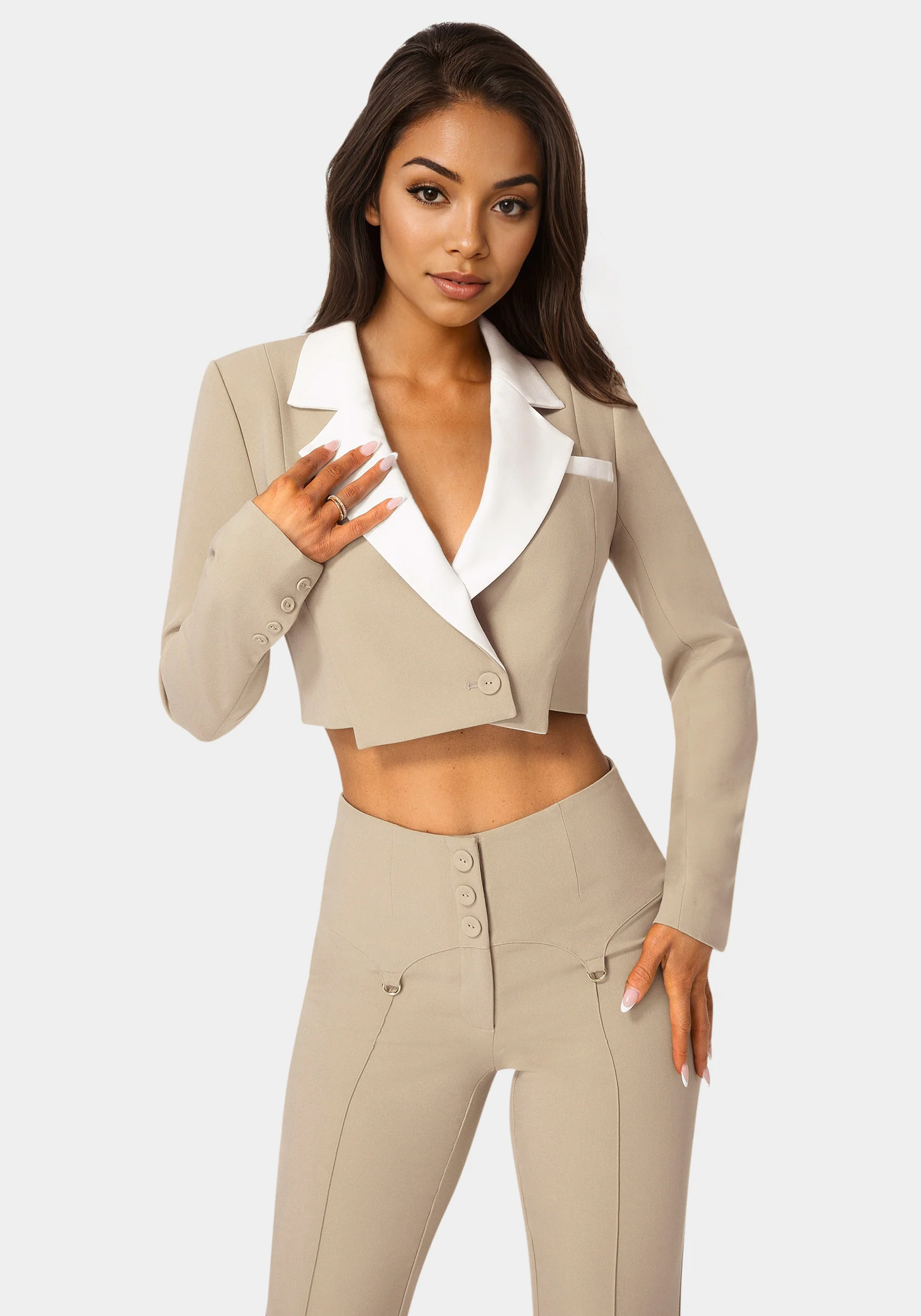 Image of Tailored Two Tone Blazer