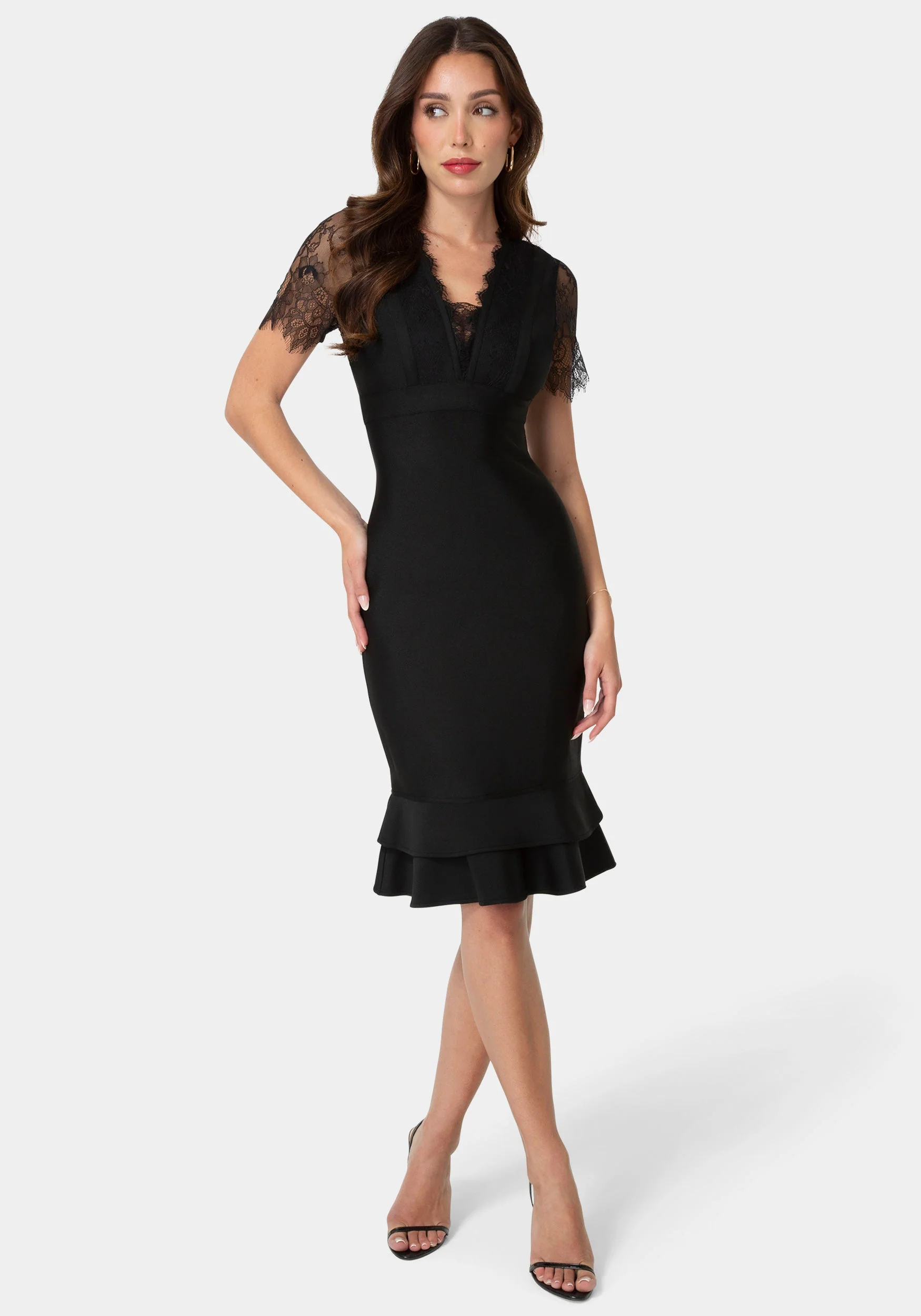 Image of Bandage & Lace Dress
