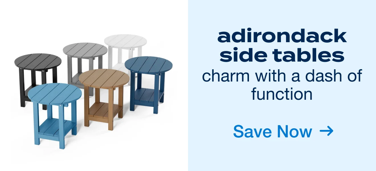 Outdoor 2-Tier Adirondack Side Tables