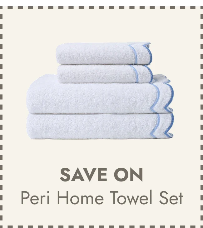 Peri Home Scallop 4-piece Bath and Hand Towel Set