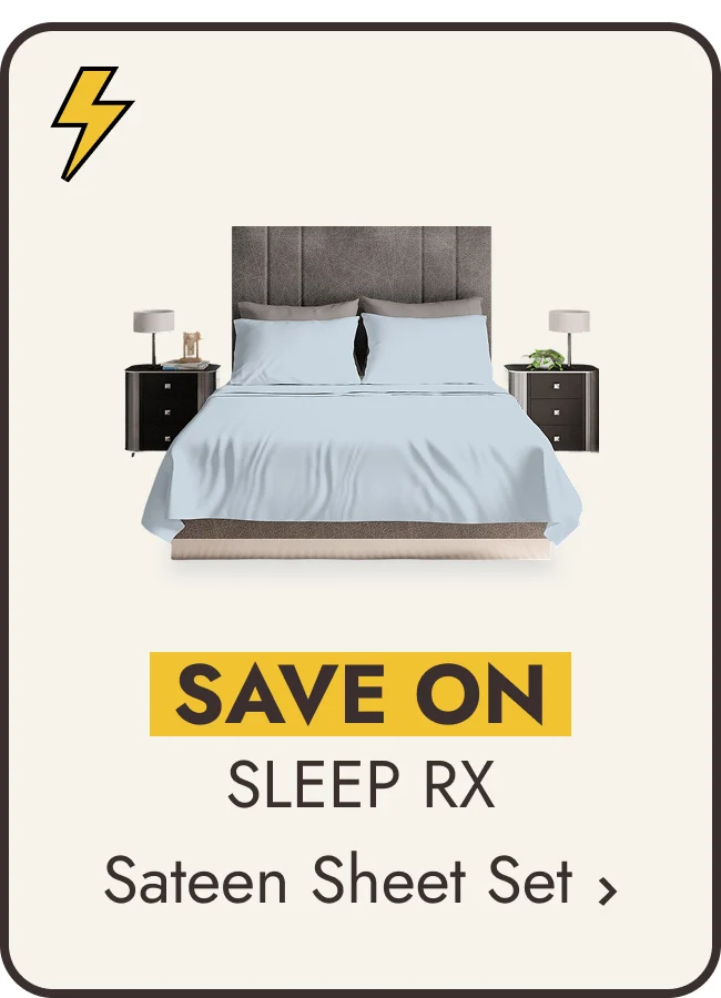 SLEEP RX 100% Cotton Super Soft Graphene-Infused Sateen Sheet Set
