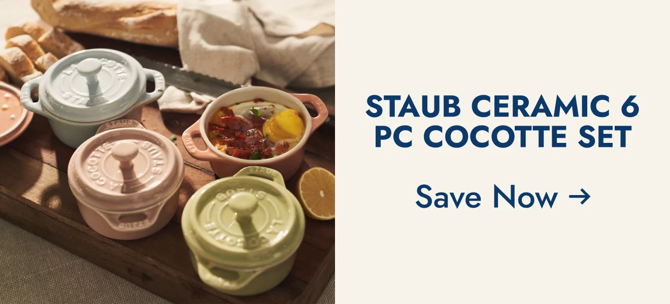 Staub Ceramic 6 pc cocotte set