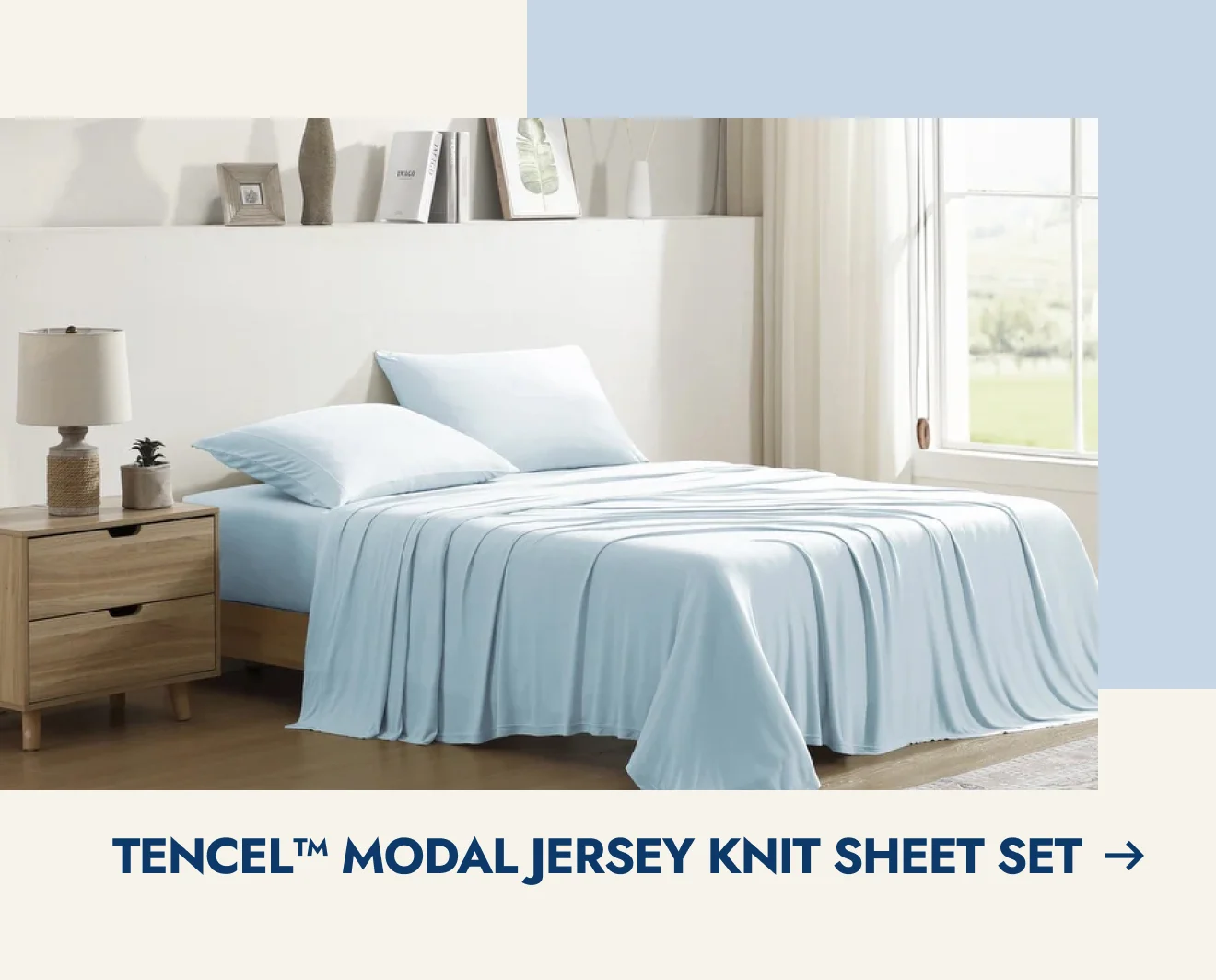 Pure Beech TENCEL™ Modal Jersey Knit Sheet Set