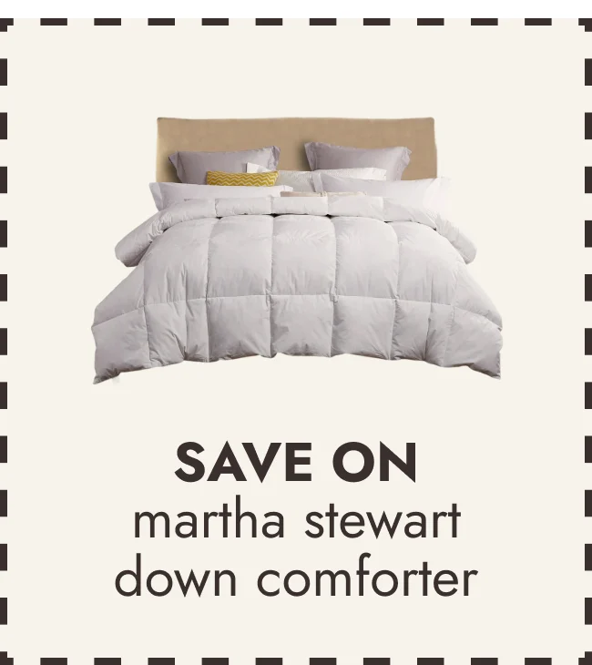 Martha Stewart White Feather and Down Comforter