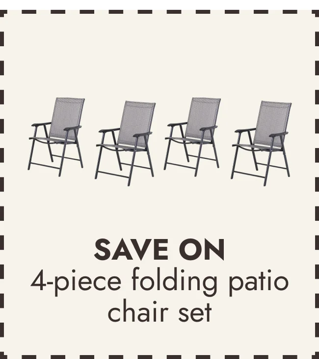 Outsunny 4-piece Folding Patio Chair Set