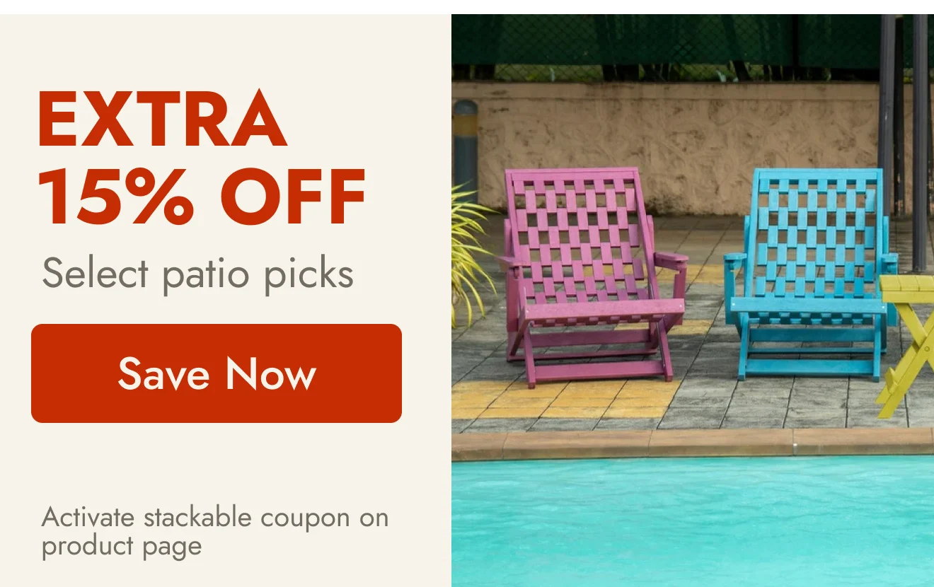 Extra 15% patio picks 