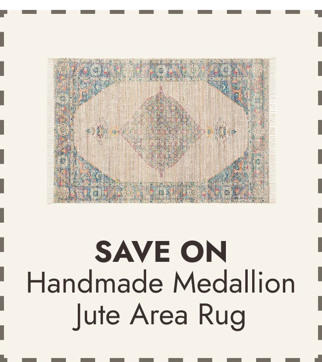 Olixander Handmade Boho Medallion Jute Area Rug