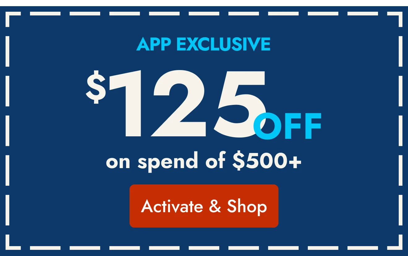 125 off 500 in app