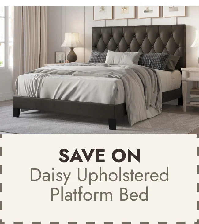 Daisy Upholstered Platform Bed