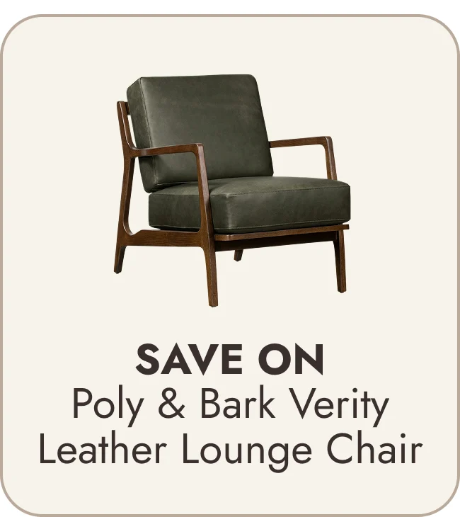 Poly & Bark Verity Leather Lounge Chair