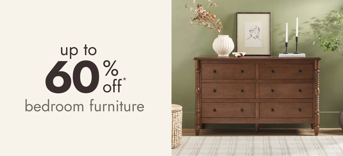 Bedroom Furniture up to 60% off