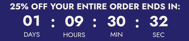 25% off countdown