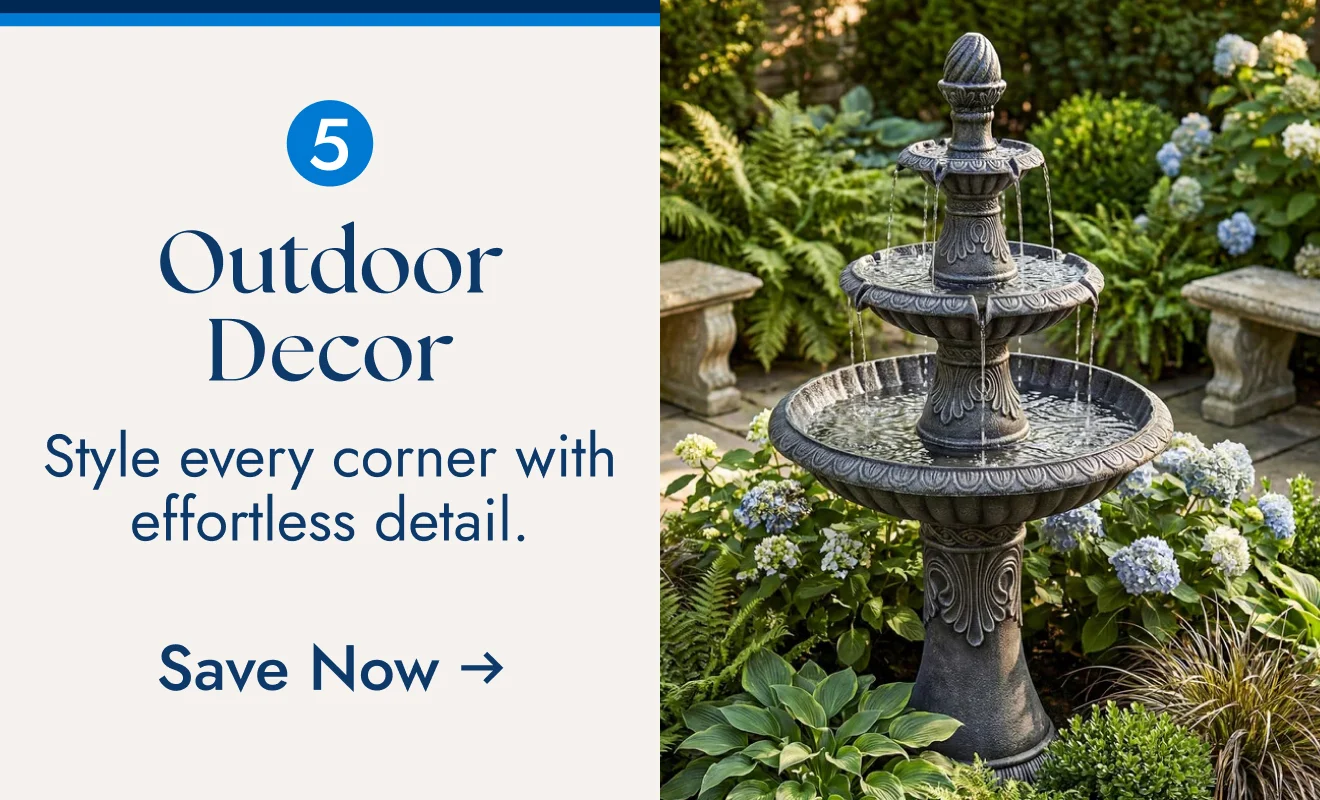 Save on Outdoor Decor