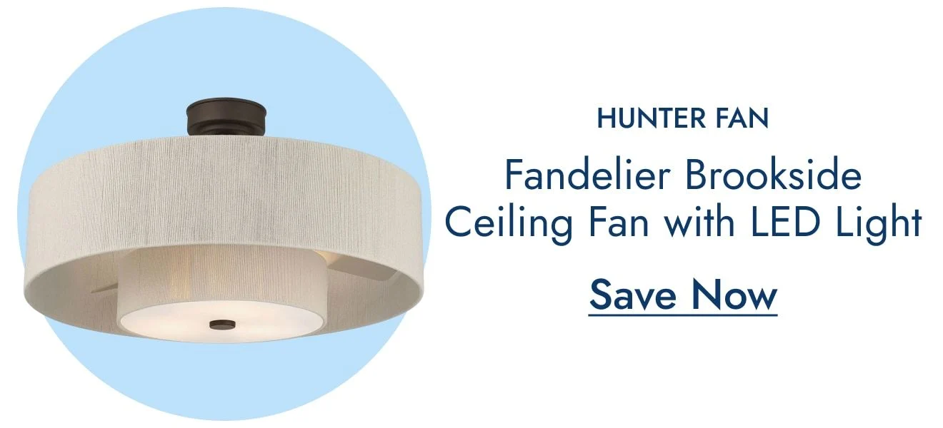 Hunter + Jasmine Roth Fandelier Brookside Ceiling Fan w/ LED Light