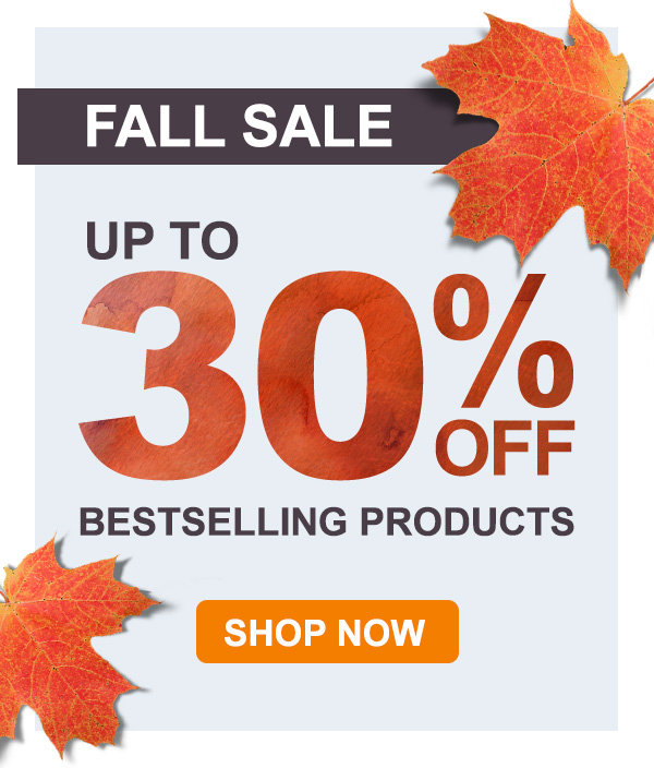Fall Sale, up to 30% off bestselling products. Shop now.