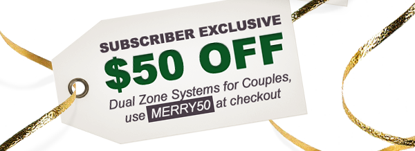 Extra $50 off Dual Zone Systems with code MERRY50