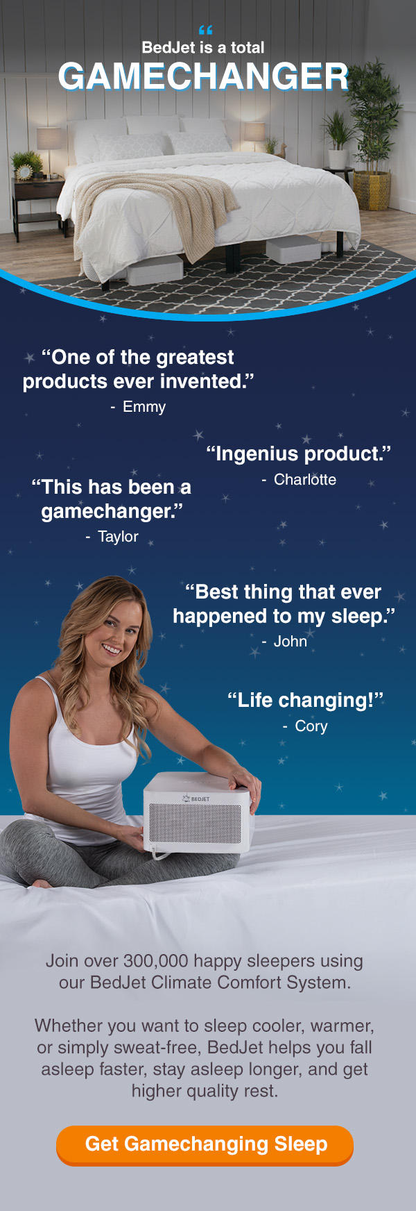 Daylight Saving Time ends November 2nd. Try BedJet to help your body adjust naturally. Shop now.